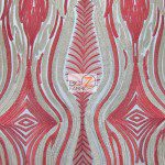 Mystic Eye Lace Fabric By The Yard Red