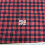 Tartan Plaid Flannel Fabric By The Yard Buffalo Red Black