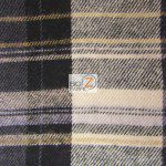 Tartan Plaid Flannel Fabric By The Yard Gray Black Yellow