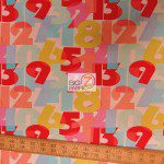 123 Numbers Michael Miller Cotton Fabric By Yard