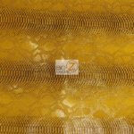 Mamba Gold Sopythana Snake Vinyl Fabric By The Yard
