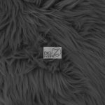 Solid Grizzly Fake Fur Fabric By Yard Black