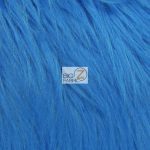 Solid Grizzly Fake Fur Fabric By Yard Blue
