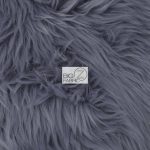 Solid Grizzly Fake Fur Fabric By Yard Gray