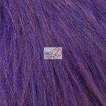 Solid Grizzly Fake Fur Fabric By Yard Purple