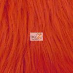 Solid Grizzly Fake Fur Fabric By Yard Red