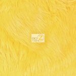 Solid Grizzly Fake Fur Fabric By Yard Yellow