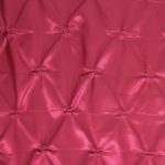 Fuchsia Button Style Taffeta Fabric By The Yard