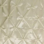 Ivory Button Style Taffeta Fabric By The Yard