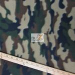 Army Camo Print Fleece Fabric By The Yard