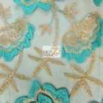 Oasis Starflower Guipure Mesh Lace Fabric Jade By The Yard